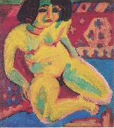 Ernst Ludwig Kirchner Frauenakt (Dodo) oil painting artist